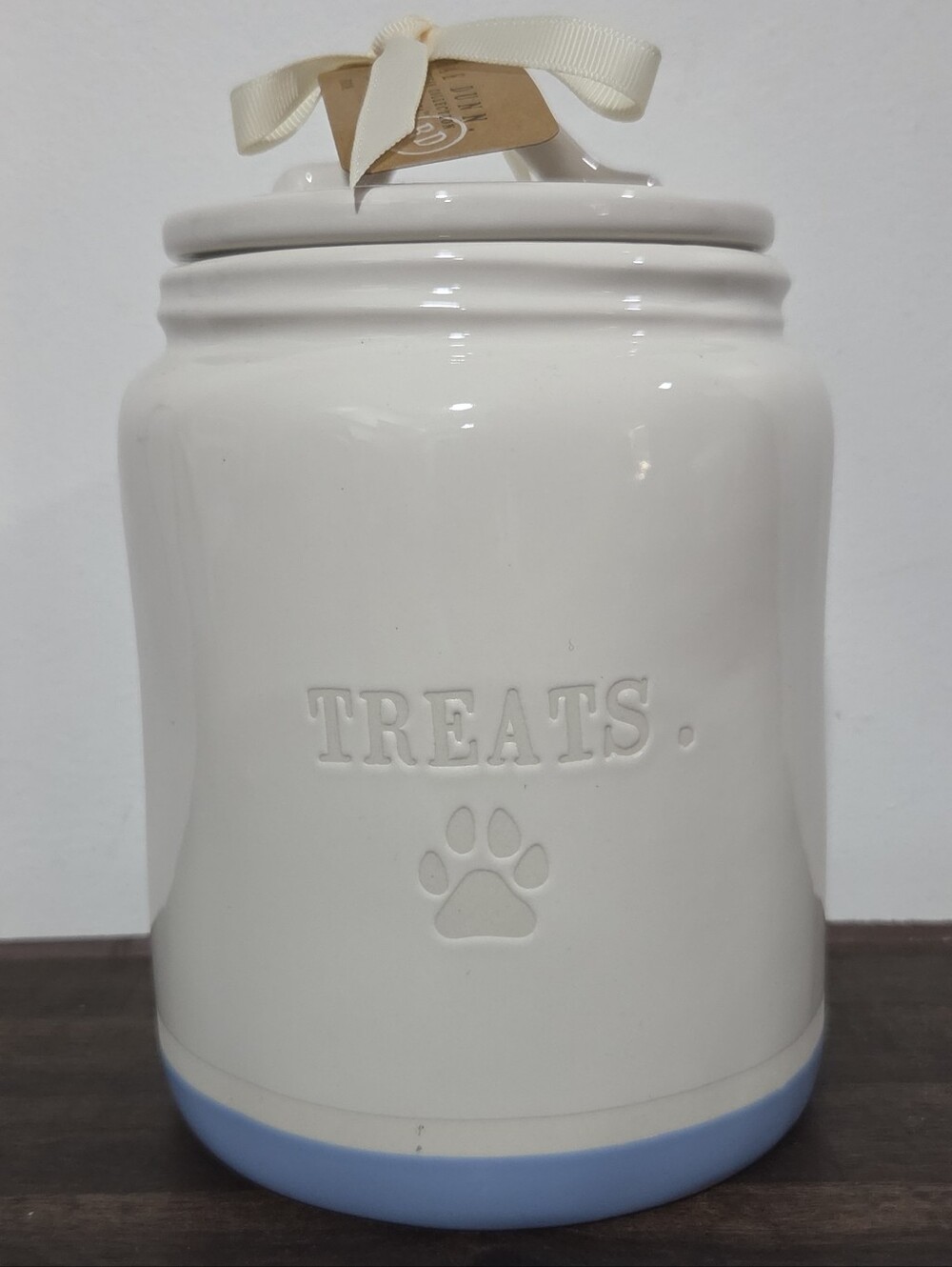 Rae Dunn Ceramic Dog Treat Jar
